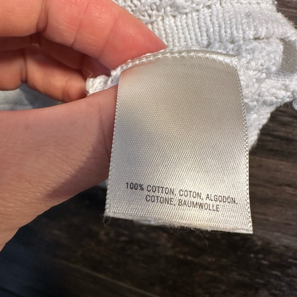 Moth by Anthropology White Ribbed Cap Sleeve Sweater - Picture 7 of 9